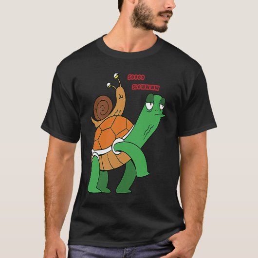 soooo slowwww snail turtle t-shirt (Voorkant)