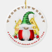 Soort balsgnoom 2020 kerst keramisch ornament (Achterkant)