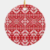 Soort feestdag | Foto Pet Keramisch Ornament (Achterkant)