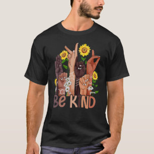 Soort gebarentaal en antibulletiedag t-shirt
