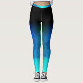 soort gekkenblauw leggings (Voorkant)
