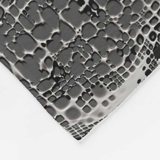 Soort grijs beton fleece deken (Hoek)