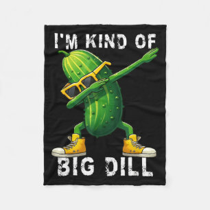Soort Grote Dill Pickle Dabbing Halloween Komkomme Fleece Deken