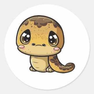 soort leuke anaconda sticker cartoon