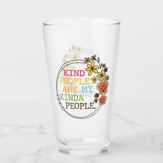 Soort mensen zijn mijn Kinda-mensen Glas (Achterkant)