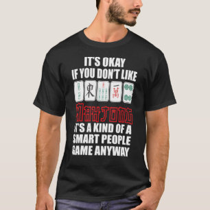 Soort Smart People Game Board Mahjong T-shirt