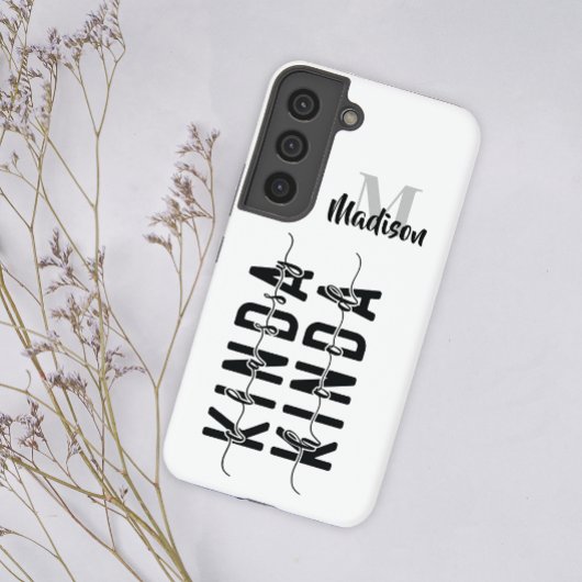 Soort van Classy Kind van Hood Monogram Naam toevo Samsung Galaxy Hoesje