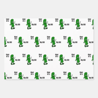 Soort van een Big Dill Pickle Wrapping Paper Sheet