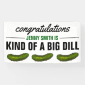 Soort van een grote augurk (zaak) groene augurk ge spandoek (Horizontaal)