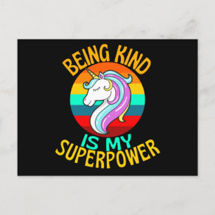 Soort zijn is mijn Superpower Unicorn Fan Briefkaart