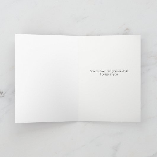 Soortaanmoediging U bent sterk en moedig Kaart (Binnen)