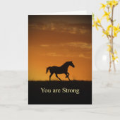 Soortaanmoediging U bent sterk en moedig Kaart (Gele Bloem)