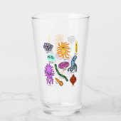 Soorten bacteriën glas (Achterkant)