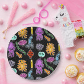 Soorten bacteriën papieren bordje (Feest)