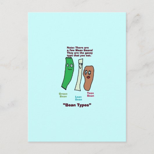 soorten bonen Briefkaart (Voorkant)