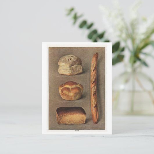 Soorten broodillustraties briefkaart (Staand voorkant)