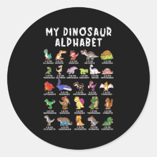 Soorten Dinosauriwitteringidentificatie Ronde Sticker