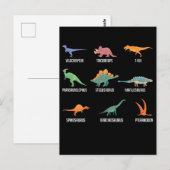 Soorten Dinosaurus Spinosaurus Trex Briefkaart (Voorkant / Achterkant)