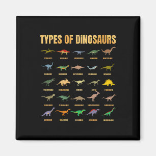Soorten dinosaurussen - Dino-identificatie - Rex D Magneet