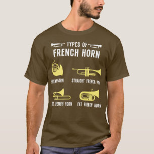 Soorten Franse hoorn T-shirt