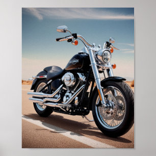 Soorten gewone motorfietsen en fietsen poster