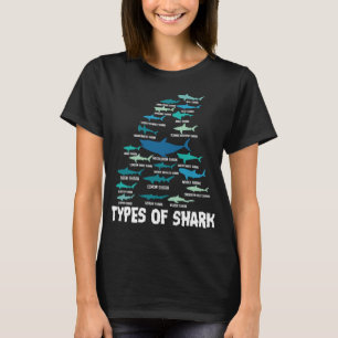Soorten haaiensoorten grote witte reuzenhaai P T-shirt