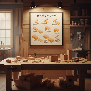 Soorten houten schrijnwerk - Geïllustreerde gids Perfect Poster