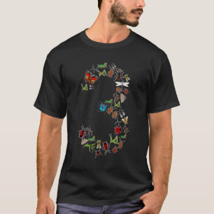 Soorten insecten Bug 3e Verjaardags Jongen Kinder  T-shirt