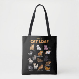 Soorten Kat Broodje Schattige Kitten Kawaii Katten Draagtas