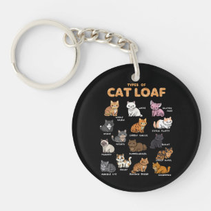 Soorten Kat Broodje Schattige Kitten Kawaii Katten Sleutelhanger