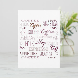 Soorten koffie-Drinken Kaart