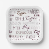 Soorten koffie-Drinken Papieren Bordje (Voorkant)