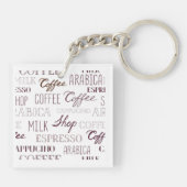 Soorten koffie-Drinken Sleutelhanger (Achterkant)