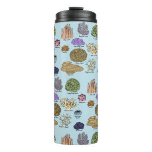 Soorten koraal thermosbeker