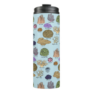 Soorten koraal thermosbeker