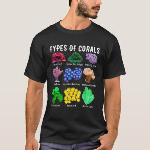 Soorten koralen koraal rif Aquarist Aquari T-shirt