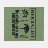 Soorten kruiden kruidkundige fleece deken (Voorkant (Horizontaal))