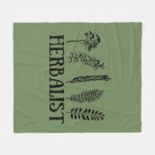 Soorten kruiden kruidkundige fleece deken (Voorkant (Horizontaal))