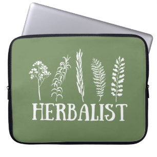 Soorten kruiden kruidkundige laptop sleeve