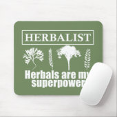 Soorten kruiden kruidkundige muismat (Met muis)