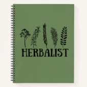 Soorten kruiden kruidkundige notitieboek (Voorkant)