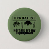 Soorten kruiden kruidkundige ronde button 5,7 cm (Voorkant)