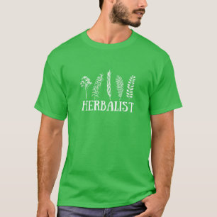 Soorten kruiden kruidkundige t-shirt