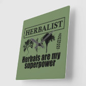 Soorten kruiden kruidkundige vierkante klok (Hoek)