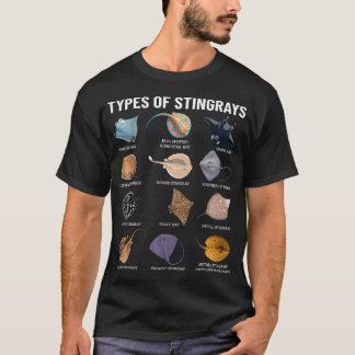 Soorten Pijlstaartroggen Oceaanleven Pijlstaartrog T-shirt