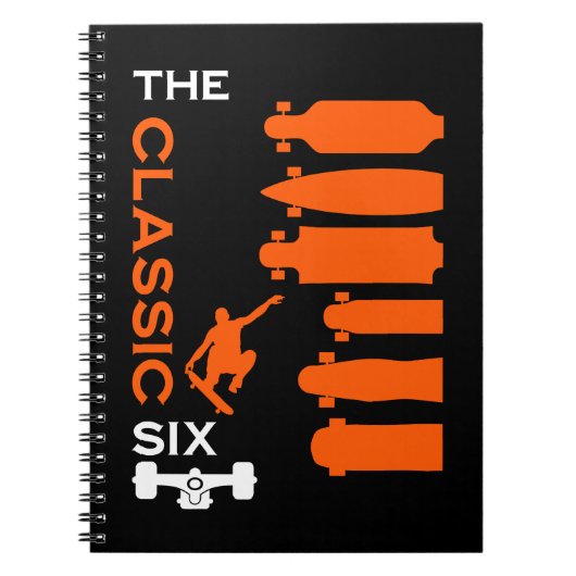 Soorten skateboards notitieboek (Voorkant)