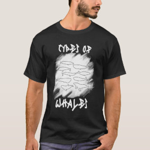 Soorten Walvissen Walvis Walvissen Soorten Biolog T-shirt