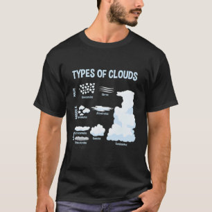 Soorten wolken Meteorologie Weer T-shirt