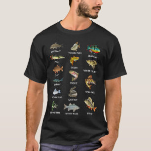 Soorten zoetwatervis Gevist visser T-shirt