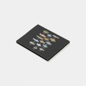 Soorten zoetwatervissoorten Gevist Post-it® Notes (Schuin)